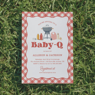 Convites Chá de Bebê Baby Q no Quintal
