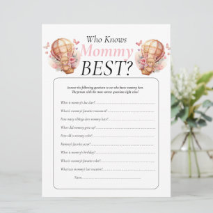 Convites Chá de Bebê. balões de ursinho Menina Quem Sabe Ma