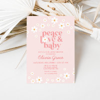 Chá de Bebê Bebê Rosa Dália Retrô Paz Amor