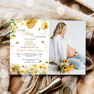 Convites Chá de Bebê Bee A Little Honey está a Caminho