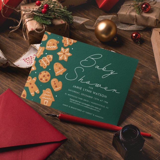 Convites CHÁ DE BEBÊ | Biscoitos Gingerpão (Criador carregado)