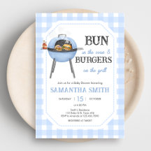 Chá de Bebê Blue Burger BBQ