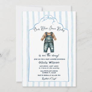 Convites Chá de Bebê Blue Jean