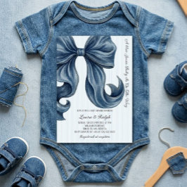 Convites Chá de Bebê Blue Jeans
