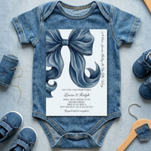 Convites Chá de Bebê Blue Jeans