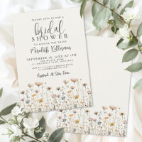 Chá de Bebê Bohemiano com Flores Silvestres