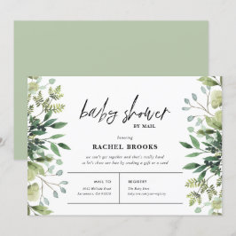 Convites Chá de Bebê Boho Greenery por Correio