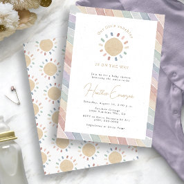 Convites Chá de Bebê Boho Sunshine
