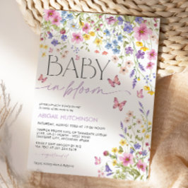 Convites Chá de Bebê Borboleta Baby em Flor