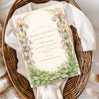 Chá de Bebê Botânico Vintage Iris e Campainha