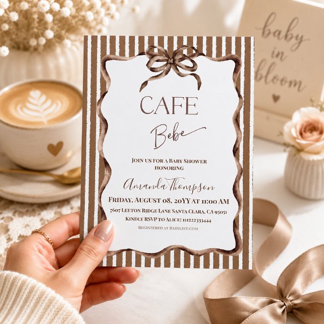 Convites Chá de Bebê Café Bebe (Criador carregado)