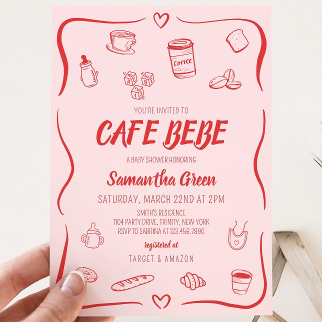 Convites Chá de Bebê Cafe Bebe (Criador carregado)