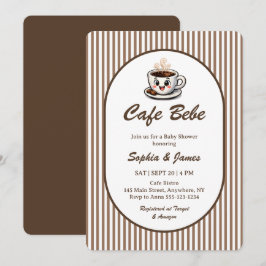 Convites Chá de Bebê Café Bebe Cute
