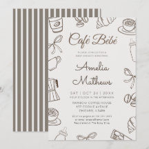 Chá de Bebê Café Bebe Whimsical Coffee & Laço 