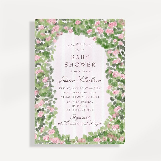 Convites Chá de Bebê Caprichoso Jardim Baby in Bloom  (Criador carregado)