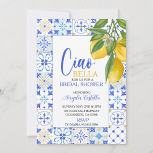 Convites Chá de Bebê Ciao Bella Amalfi Coast Lemon