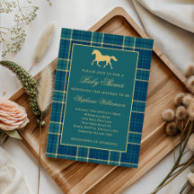 Chá de Bebê Clássico Derby Old Money Equestre Masc