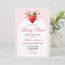 Chá de Bebê Coquette Berry Sweet Baby Shower