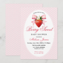Chá de Bebê Coquette Berry Sweet Baby Shower