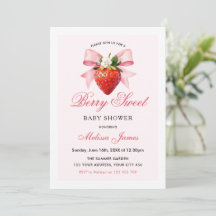Chá de Bebê Coquette Berry Sweet Baby Shower