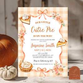 Convites Chá de Bebê Coquette Cottage Cutie Pie