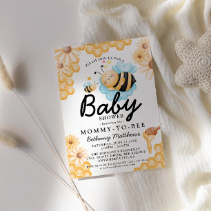Convites Chá de Bebê da Mamãe Abelha Bumble Bee