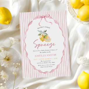 Convites Chá de Bebê da Mama's main Squeeze Lemon