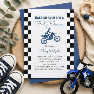Convites Chá de Bebê da Moto Off-Road