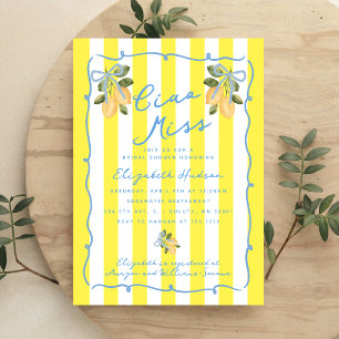 Convites Chá de Bebê da Noiva Ciao Miss Lemon Italiano