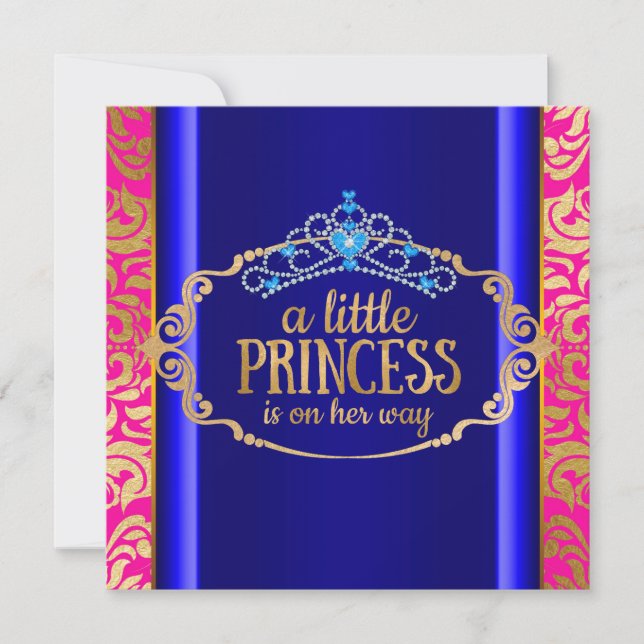 Convites Chá de Bebê da Princesa Indiana de Bollywood (Frente)