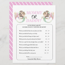 Convites Chá de bebê da sereia debaixo do mar