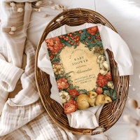 Chá de Bebê de Animais Bebês Florais Vintage