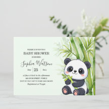 Chá de Bebê de Bambu de Urso Panda