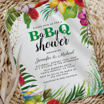 Chá de Bebê de Casal BBQ Baby | Tropical Barbecue