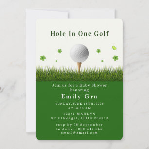 Convites Chá de Bebê de Golfe