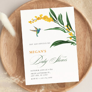 Convites Chá de bebê de jardim floral estético