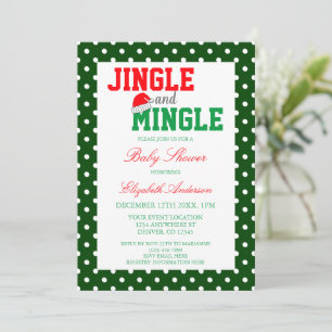 Convites Chá de Bebê de Natal Jingle e Mingle