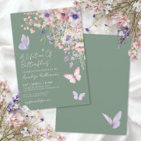 Chá de Bebê de Noiva com Borboletas e Flores Silve