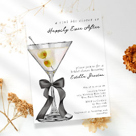 Convites Chá de Bebê de Noiva com Coquetel Martini Suja Sim