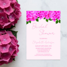 Chá de Bebê de Noiva com Hortênsias Rosas