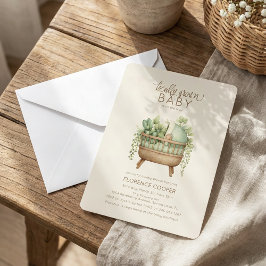 Convites Chá de Bebê de Produtos Locais