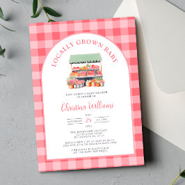 Convites Chá de Bebê de Produtos Locais