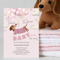 Chá de Bebê de uma Menina com Dachshund Fofo