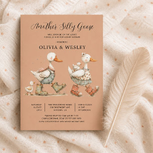 Convites Chá de Bebê do 2º Bebê Silly Goose