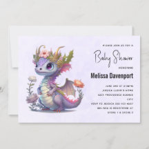 Chá de Bebê do Bela Dragão com Coroa Elegante
