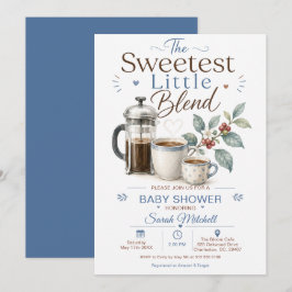 Convites Chá de Bebê do Café Blend Mais Doce