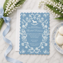 Chá de Bebê do Cavalo de Balanço Azul Wedgwood Vin