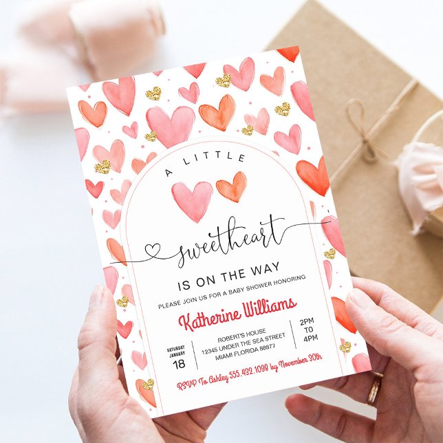 Convites Chá de Bebê do Dia dos Namorados (Criador carregado)