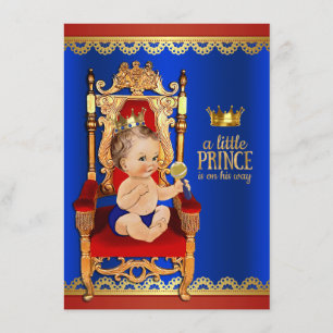 Convites Chá de Bebê do Fancy Royal Prince