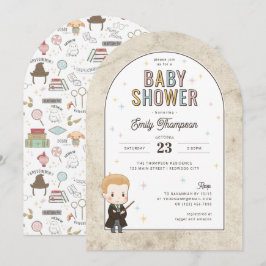 Convites Chá de Bebê do Harry Potter Chibi Draco Malfoy Mag